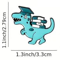 Pin - Blue Dinosaur T-Rex