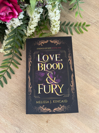 Love, Blood & Fury (Book One) Paperback Black & White Interior